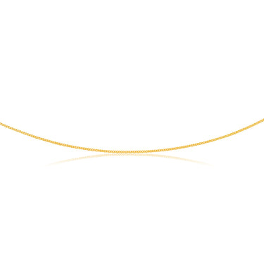 9ct Yellow Gold Silver Filled 50cm50 Gauge Chain
