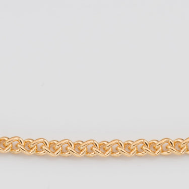 9ct Yellow Gold Silver Filled 50cm Chain 80gauge