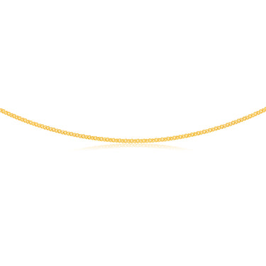 9ct Yellow Gold Silver Filled 50cm Chain 80gauge