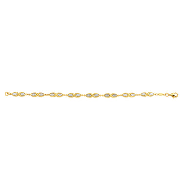 9ct Yellow Gold Filled Stardust Bracelet 19cm