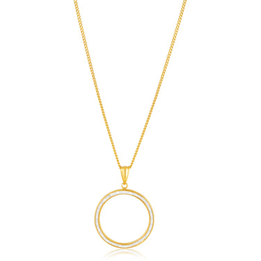 9ct Yellow Gold Silver Filled Circle of Life Pendant
