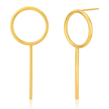 9ct Yellow Gold Silver Filled fancy  Earrings