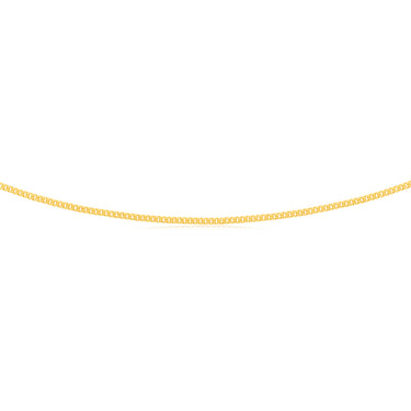 9ct Yellow Gold Silverfilled 50cm Curb Chain