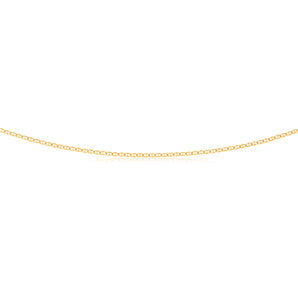 9ct Yellow Gold Silver Filled Anchor Link 50cm Chain 40 Gauge