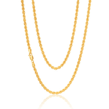 9ct Silverfilled Rope Chain 50cm 9ss