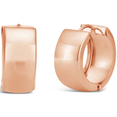 9ct Rose Gold Filled Polished Huggies Earrings