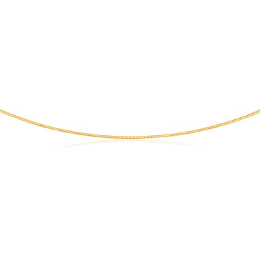 9ct Yellow Gold Filled 55cm Square Snake Chain