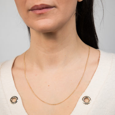 9ct Yellow Gold Filled 55cm Anchor Chain