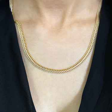 9ct Yellow Gold Silver Filled Wheat 45cm Necklace