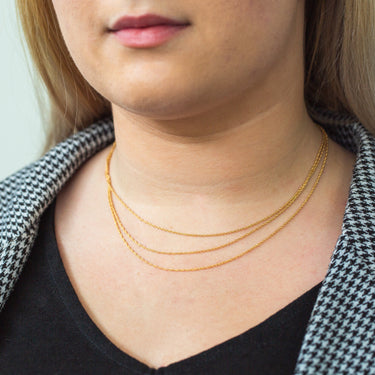 9ct Gold Silver Filled 43cm Necklace