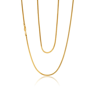 9ct Silverfilled Snake 50cm 50Gauge Chain