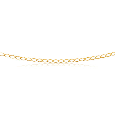 9ct Yellow Gold Silver Filled 50Guage 45cm Chain