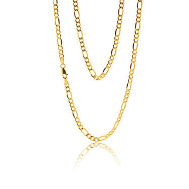 9ct Silverfilled Figaro 100gauge 55cm Chain