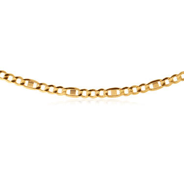 9ct  Silverfilled Figaro 120Gauge Chain 55cm