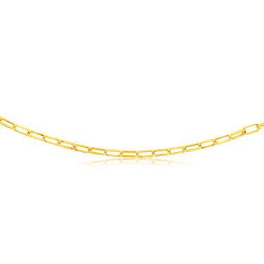 9ct Yellow Gold Silverfilled Long Belcher 60cm Chain
