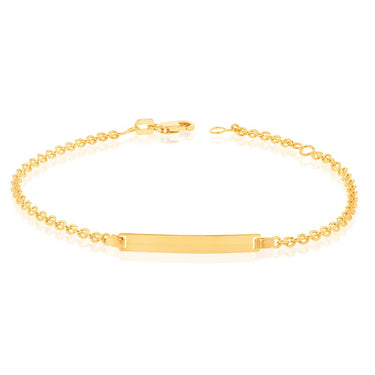 9ct Yellow Gold Silverfilled Belcher 60 Gauge 19cm ID Bracelet
