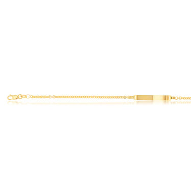 9ct Yellow Gold Silverfilled Belcher 60 Gauge 19cm ID Bracelet