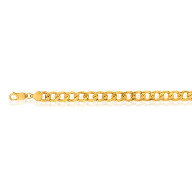 9ct Yellow Gold Silverfilled 200 Gauge 23cm Bracelet