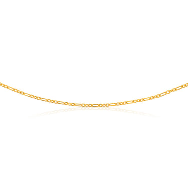 9ct Yellow Gold Silverfilled 80 Gauge Fancy 70cm Chain