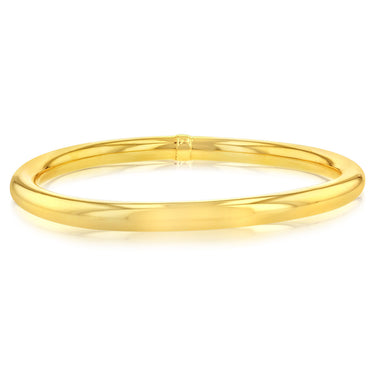 9ct Yellow Gold Silverfilled Plain Golf 65mm Bangle