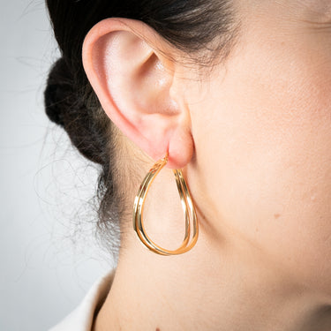 9ct Yellow Gold Silverfilled Earrings
