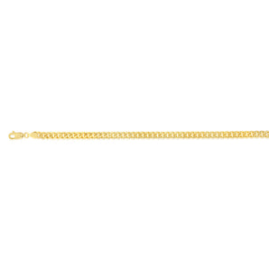 9ct Yellow Gold Silverfilled 120 Gauge 21cm Bracelet