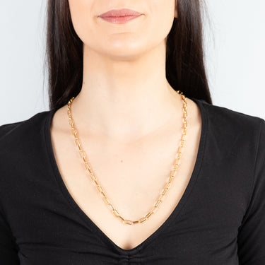 9ct Yellow Gold Silver Filled Fancy 60cm Chain