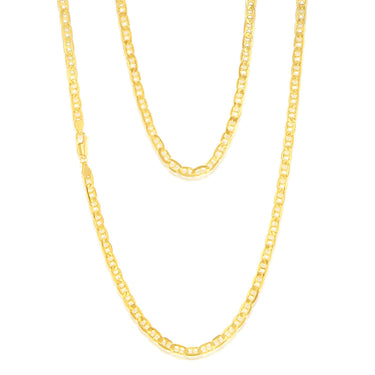 9ct Yellow Gold Silverfilled Anchor 120 Gauge 60cm Chain