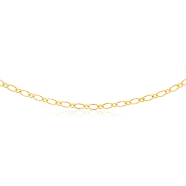 9ct Yellow Gold Silverfilled 120 Gauge 45cm Chain