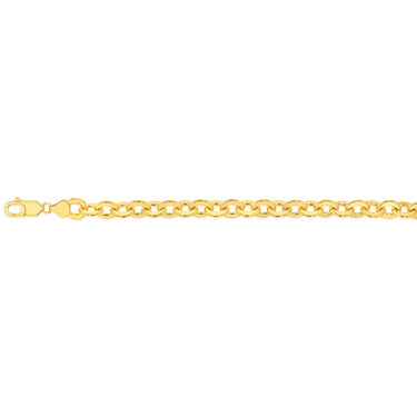 9ct Yellow Gold Silverfilled 200Gauge 19cm Bracelet