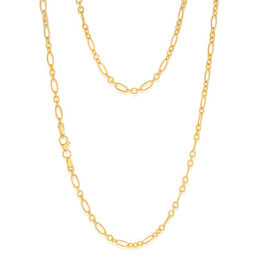 9ct Yellow Gold Silver Filled 80 Gauge 45cm Chain