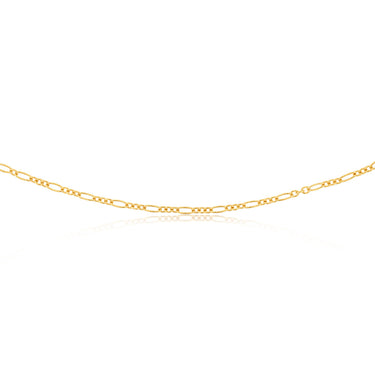 9ct Yellow Gold Silver Filled 80 Gauge 45cm Chain