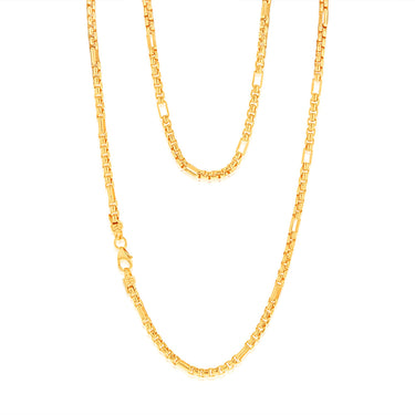 9ct Yellow Gold Silverfilled 55 Gauge Fancy 45cm Chain
