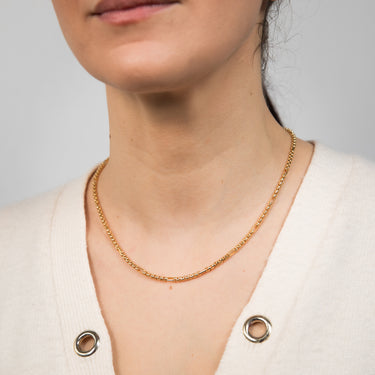 9ct Yellow Gold Silverfilled 55 Gauge Fancy 45cm Chain