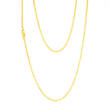 9ct Yellow Gold Silver filled 45cm Chain.