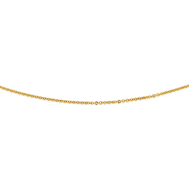 9ct Yellow Gold Silver-filled Fancy 50cm Chain