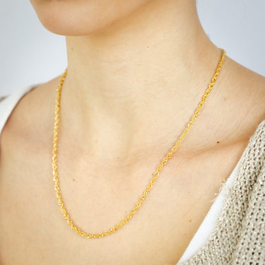 9ct Yellow Gold Silver filled 50cm Chain