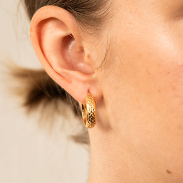 9ct Yellow Gold Silverfilled Fancy Earrings