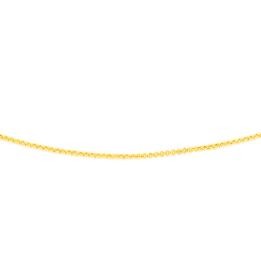 9ct Yellow Gold Silverfilled Fancy 50cm Chain