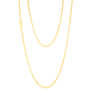 9ct Yellow Gold Fancy 60cm Chain