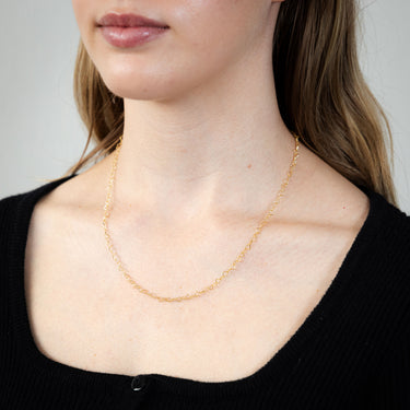 9ct Yellow Gold Fancy Heart 45cm Chain