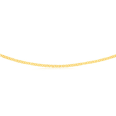 9ct Yellow Gold Silver Filled Fancy Belcher 50cm Chain