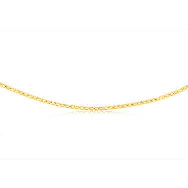9ct Yellow Gold Silver-filled Fancy 50cm Chain