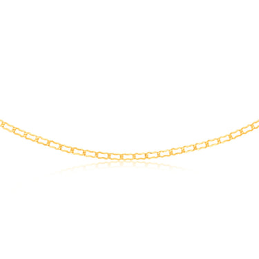 9ct Yellow Gold Silver-filled Fancy 45cm Chain