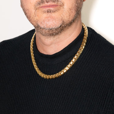 9ct Yellow Gold Silver-filled Fancy 50cm Chain