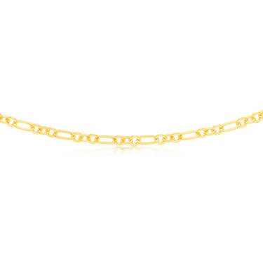 9ct Yellow Gold Silverfilled Fancy 50cm Chain
