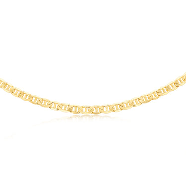 9ct Yellow Gold Silverfilled Anchor 250 Gauge 55cm Chain