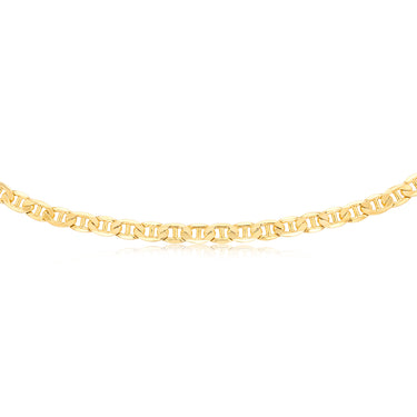 9ct Yellow Gold Silverfilled Anchor 250 Gauge 55cm Chain