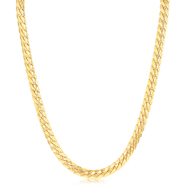 9ct Yellow Gold  Silverfilled Curb 55cm Chain