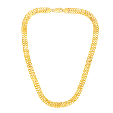 9ct Yellow Gold Silverfilled Fancy 120 Gauge Arrow 45cm Chain